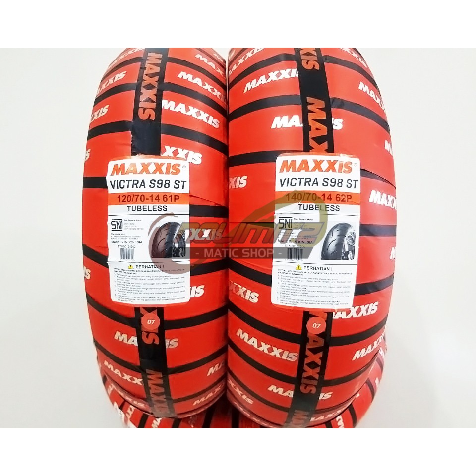 Ban Maxxis Victra Depan Belakang 120/70 - 14 & 140/70 - 14 Aerox 155