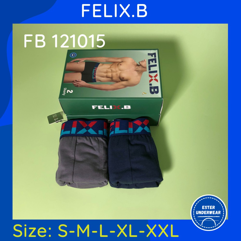 Celana Boxer Pria Felix.B FB 121015 ISI-2 PCS