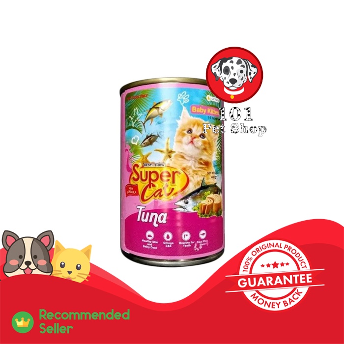 MAKANAN KUCING SUPER CAT BABY KITTEN TUNA 400GR