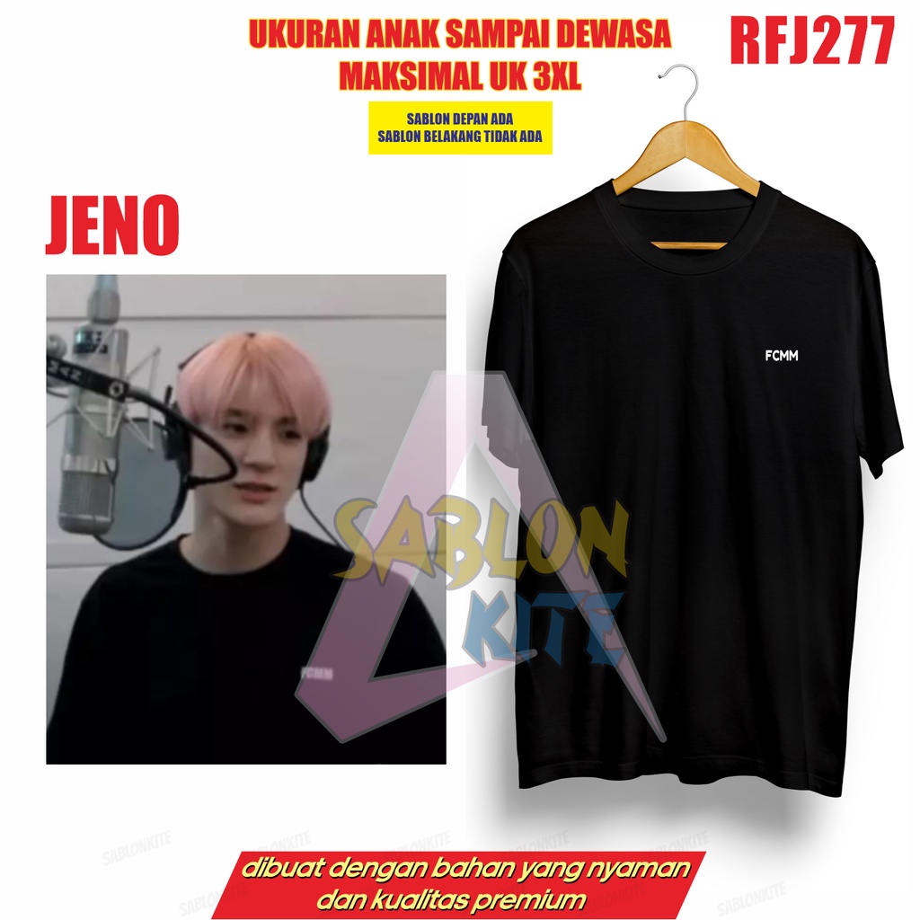 MURAH!!! KAOS JENO LOGO KECIL RFJ277 UP TO 3XL