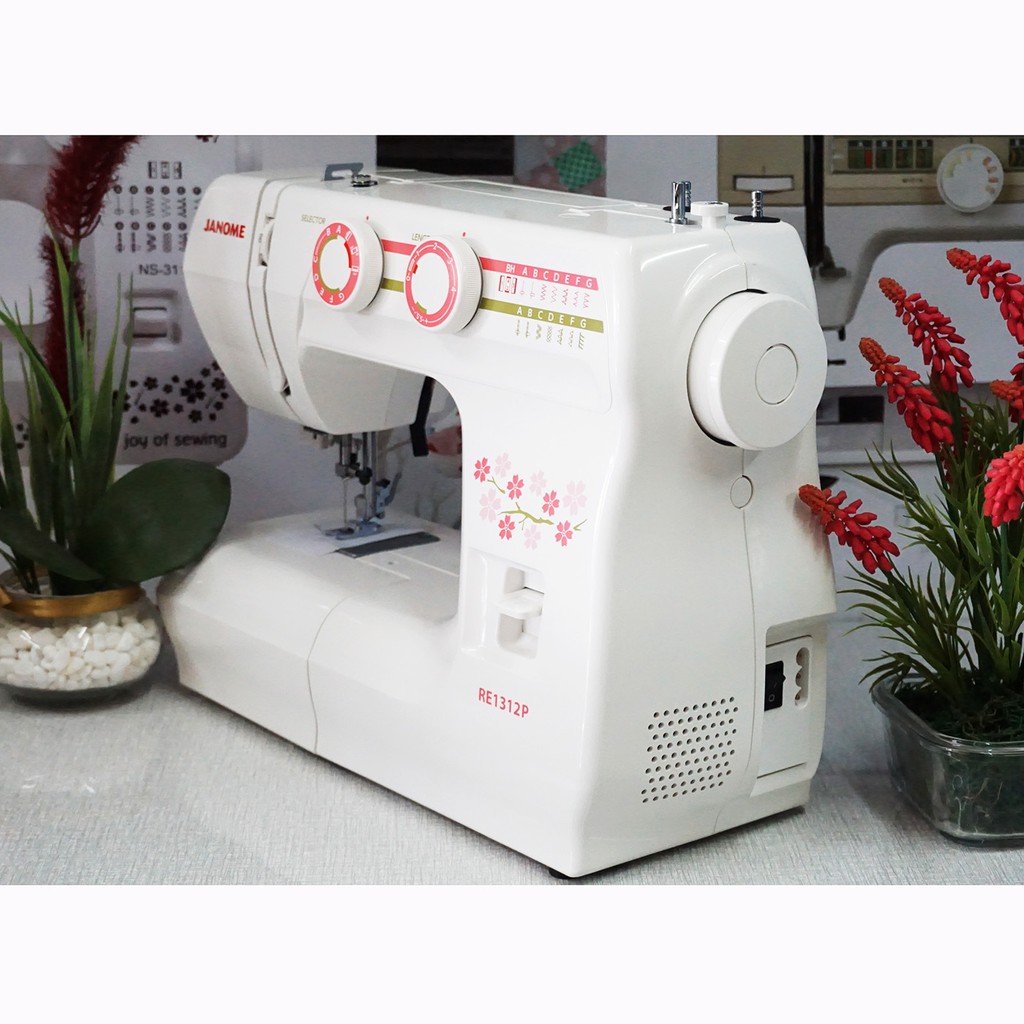 Janome Re1312P Mesin Jahit Portable - Putih