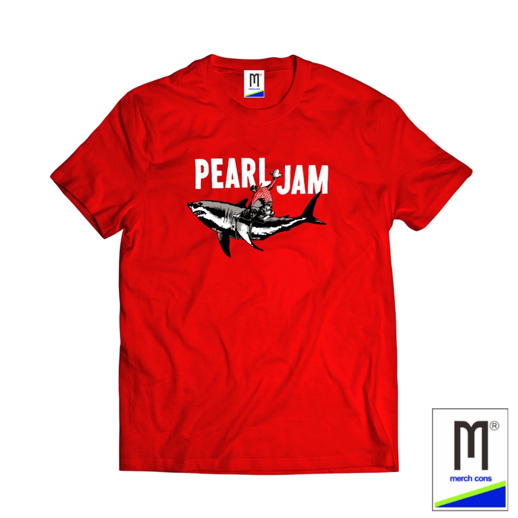 TSHIRT MARCHANDISE BAND PEARL JAM MERAH