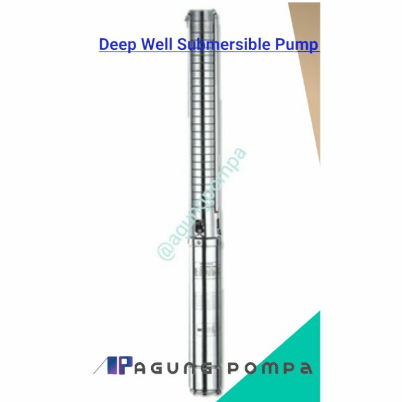 Pompa Air Celup 4SP8-15 SS 3 HP 380 Volt Deep Well Submersible Pump