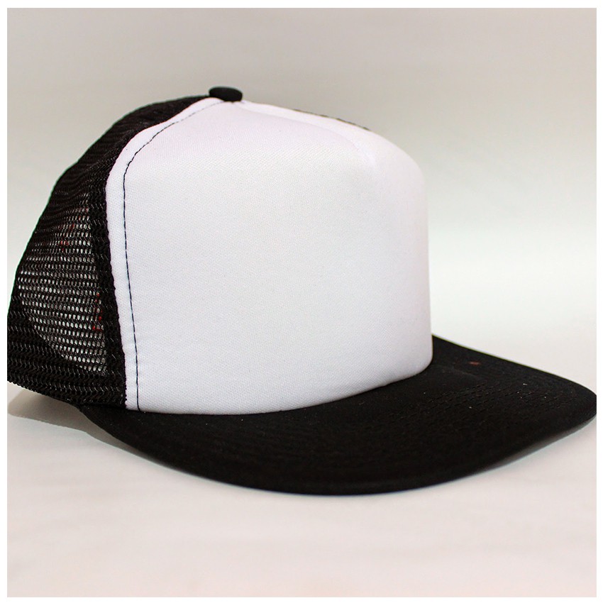 TOPI SNAPBACK JARING POLOS HITAM JOIN PUTIH