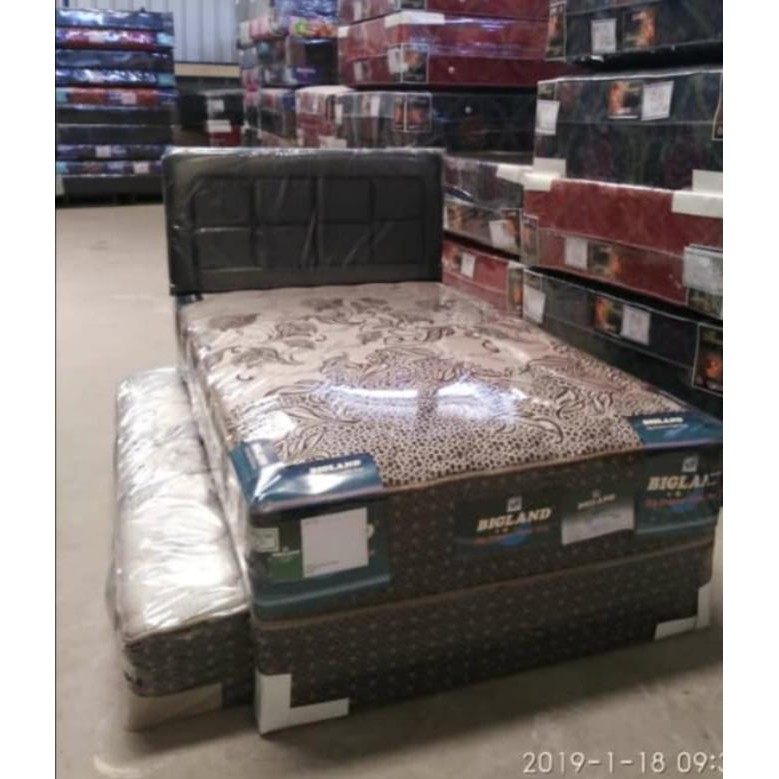 OK - Bigland Springbed Sorong 2in1 Knitting Motif Dewasa 120x200 Garansi Pir 15 tahun