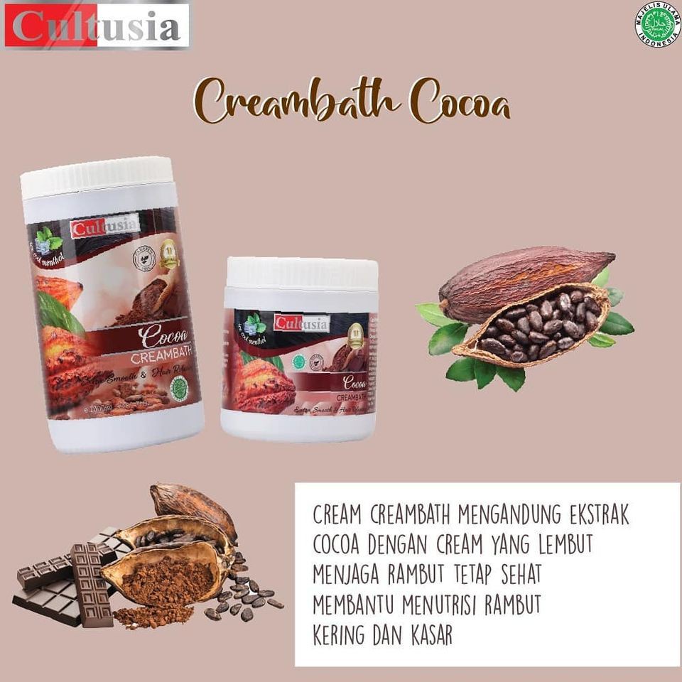 CULTUSIA Creambath 1kg (1000g) Krim Masker Rambut