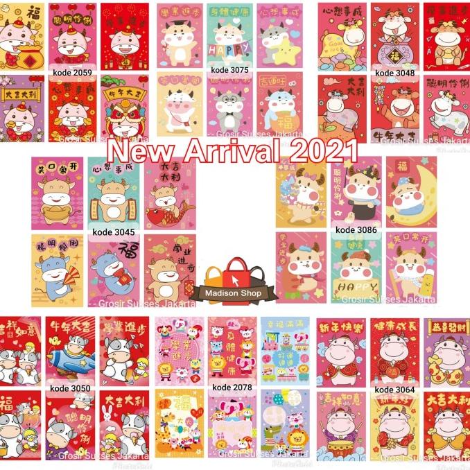 

Angpao Imlek 2021 Tahun Baru Kerbau Angpau Kebo Merah Amplop Imlek