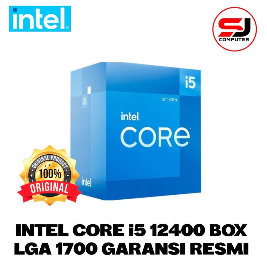 Processor Intel Core i5 12400 6 cores 12 threads up to 4.4 GHz