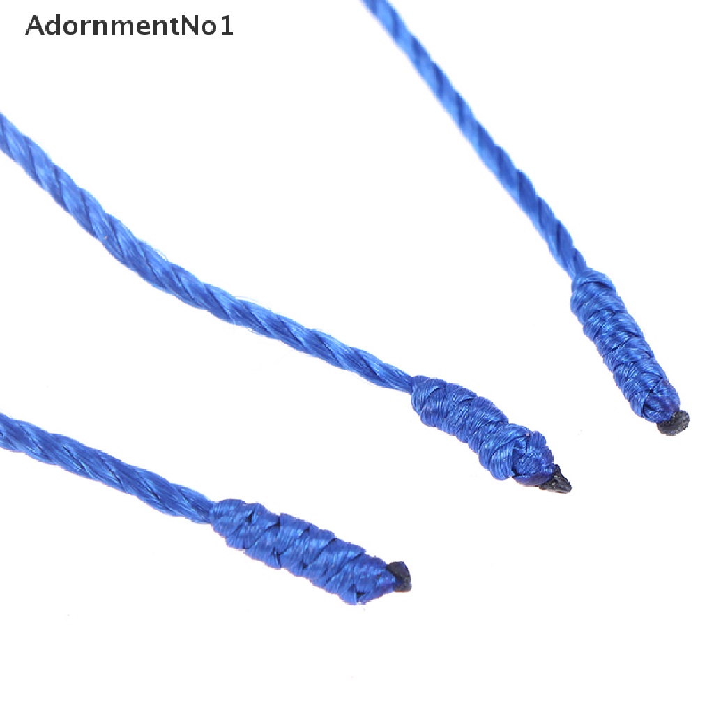 (AdornmentNo1) 6pcs / set Gelang Tangan Tali Kepang Aksen Manik-Manik Mata Iblis Untuk Perhiasan Wanita
