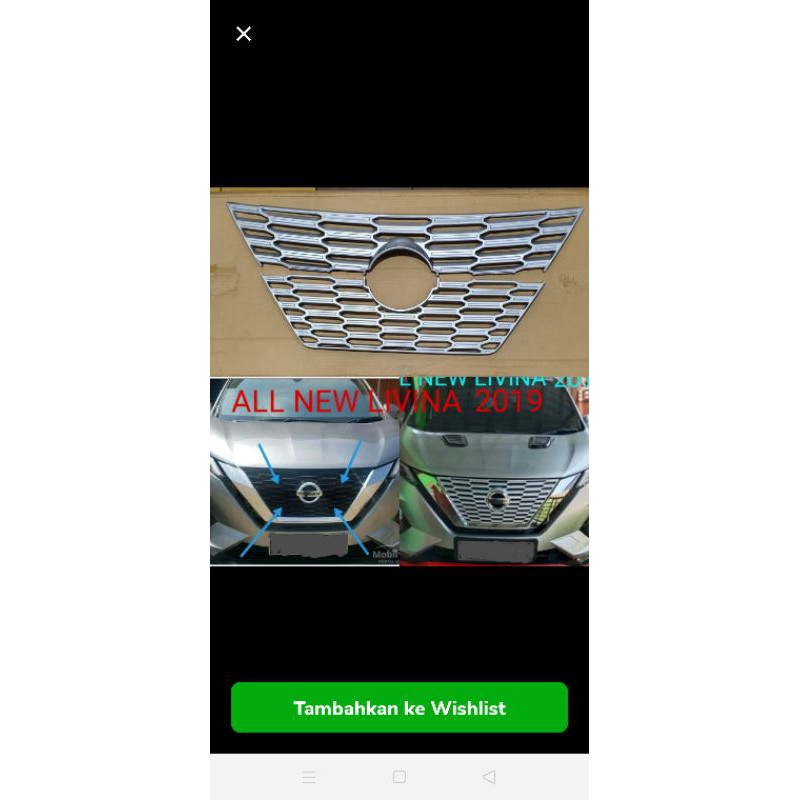 List Grill all new Livina 2019