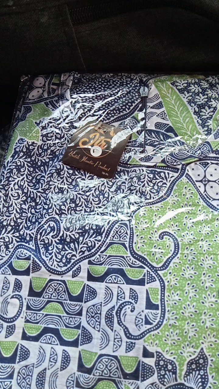 Tey-17 Batik Wanita Asj Sa Hrb026 Kenongo Kemeja Tosca Pendek