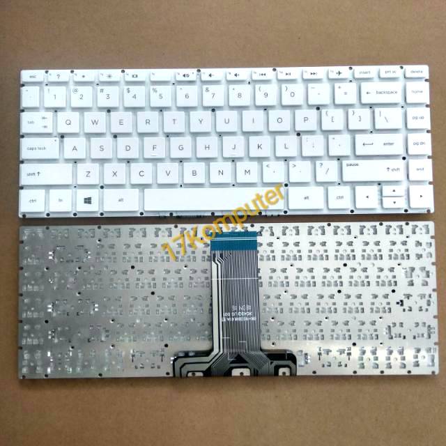 Keyboard HP Pavilion 14-BW 14-BW015 14-BW017AU14-BW501AU PUTIH