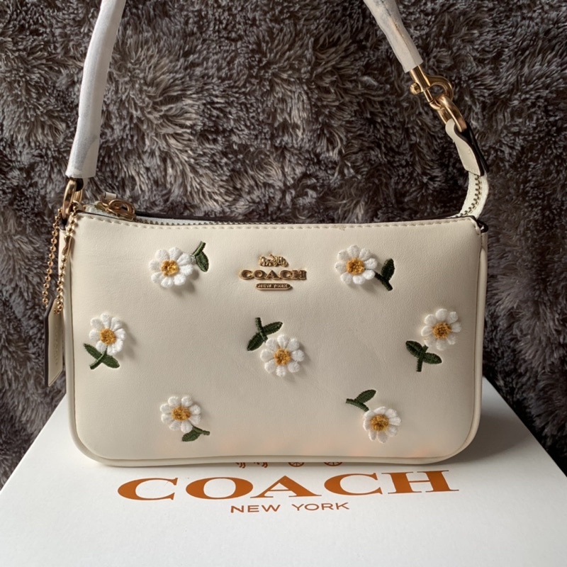 Coach Daisy Embroidery Nolita 19 Wristlet Handbag (C3356)