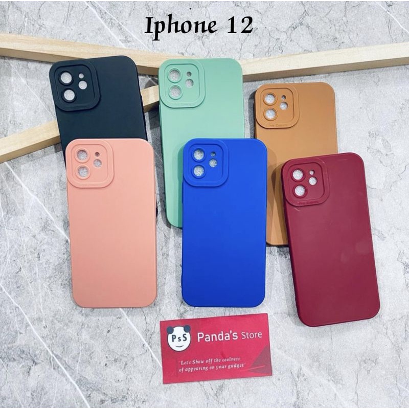 Softcase Pro Camera Iphone 12 , 12 Pro , 12 Promax Candy Case Full Color 3D Silikon TPU