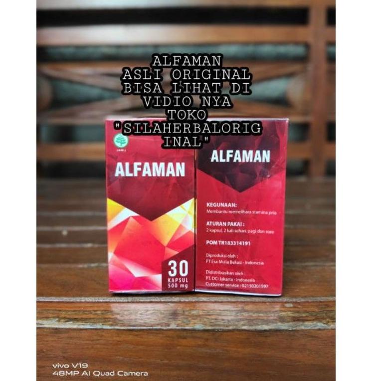 [KODE 856] Alfaman Asli Original 100% Herbal Suplemen Stamina Pria