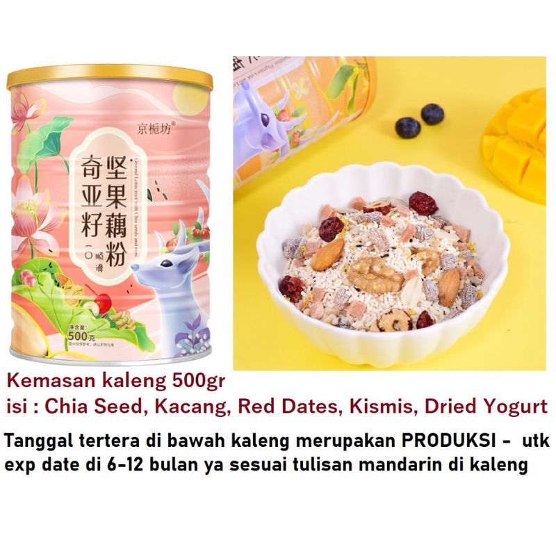

Oufen almond / bubur akar teratai / lotus root powder / ou fen / sarapan diet / menu sarapan sehat / oufen red dates / oufen buah / oufen chiaseed Nuts / lotus root starch / Jing Zhi Fang / JZF