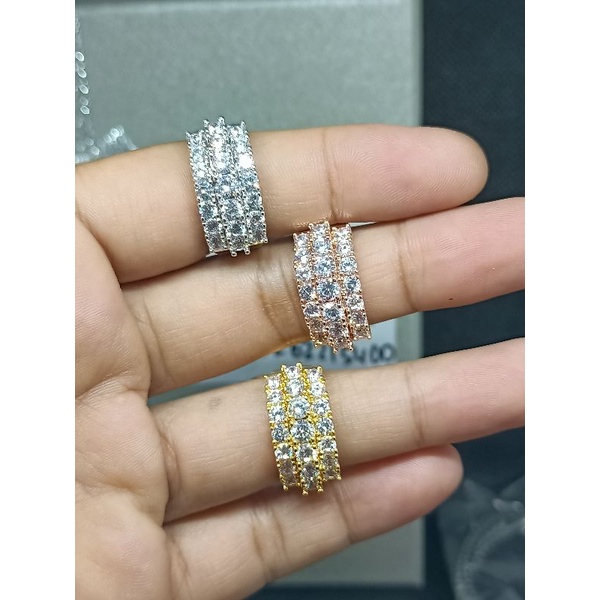 Gelang,cincin replika berlian matadiamond/premium zircon,tdk berkarat,TDKgampang luntur lapismas 18k