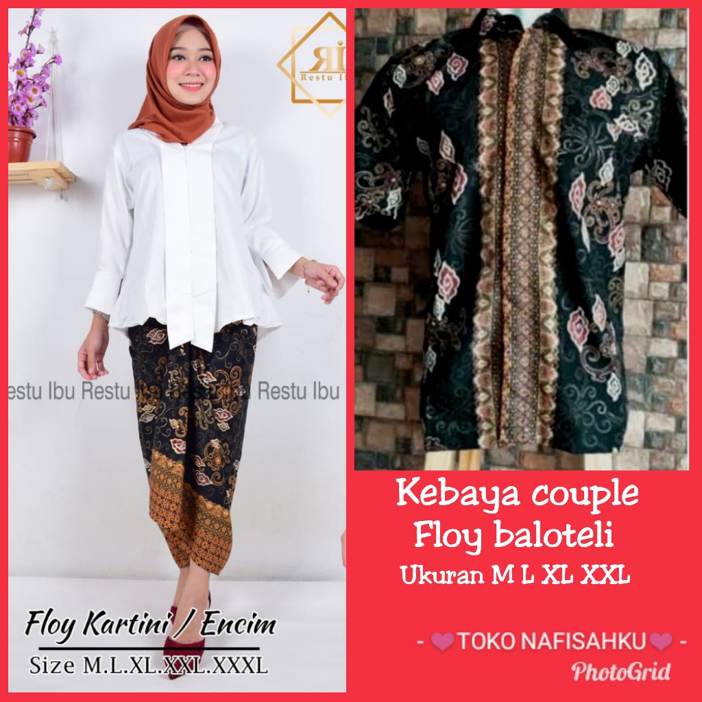 kebaya floy baloteli couple original / kebaya couple floy baloteli / kebaya modern / kebaya wisuda