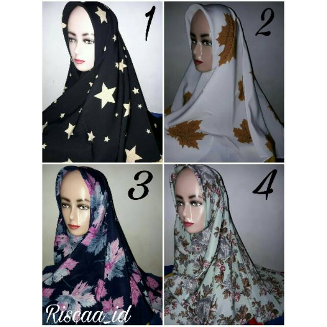 JILBAB SEGIEMPAT WOLPEACH MOTIF WOLFIS / HIJAB SEGIEMPAT WOLFIS MOTIF / WOLFIS MOTIF