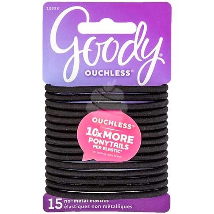 Goody Ouchless No Metal Hair Elastics 15 Original Ikat Rambut Hitam Shopee Indonesia