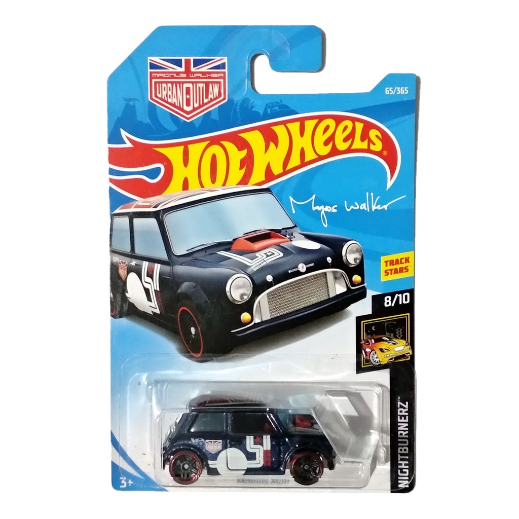 Hot Wheels Morris Mini Hitam Nightburnerz Mainan Mobil Hotwheels