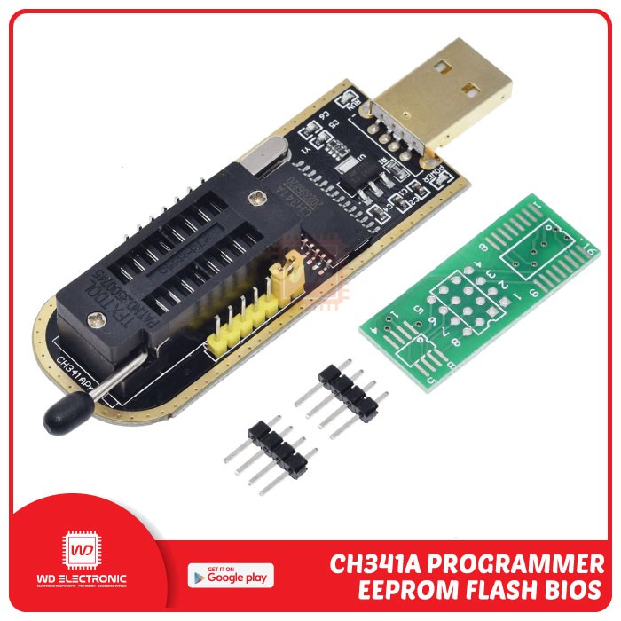 CH341 CH341A PROGRAMMER EEPROM FLASH BIOS FOR 93Cxx 25Cxx 24Cxx