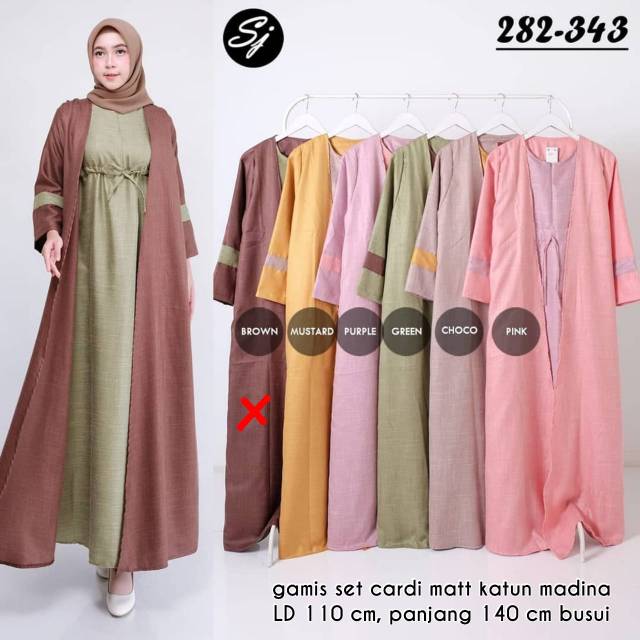 GAMIS SET NYATU BAHAN  KATUN MADINA