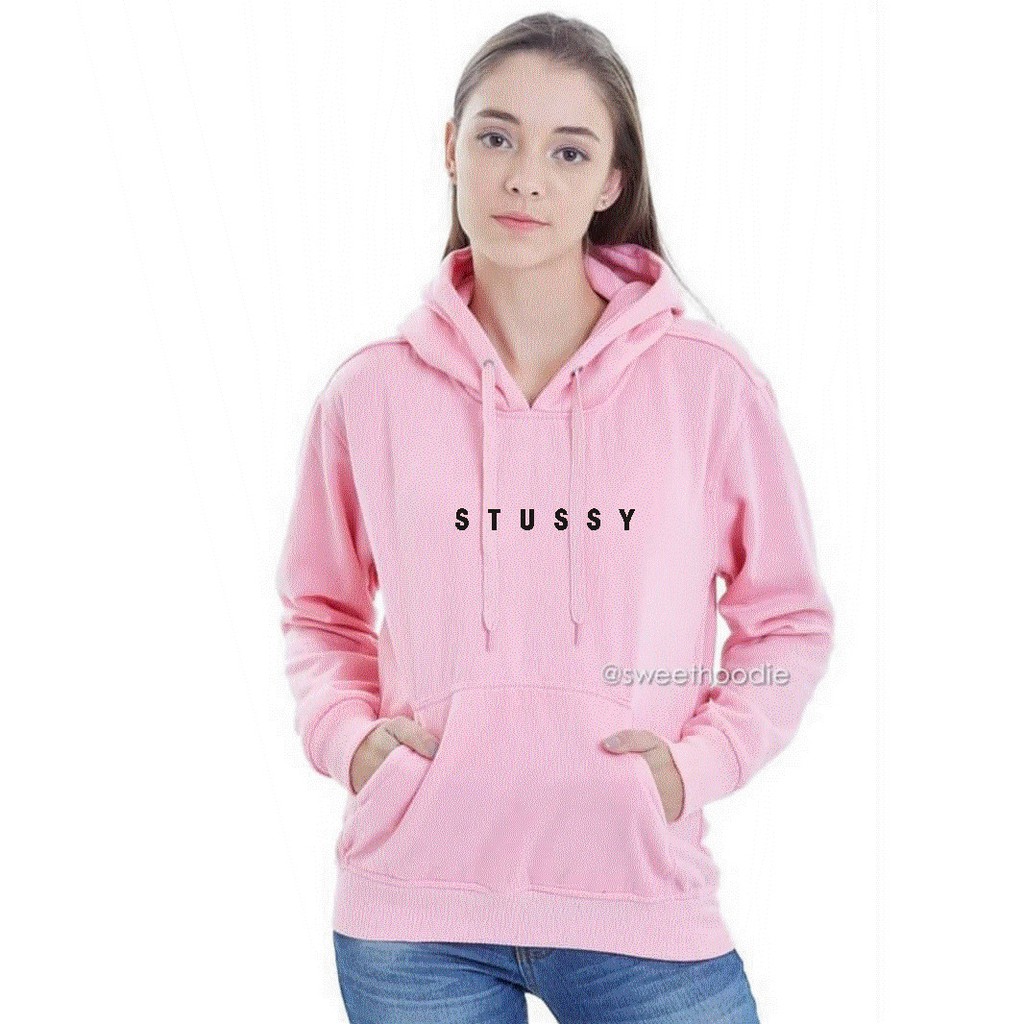 stussy sweater pink