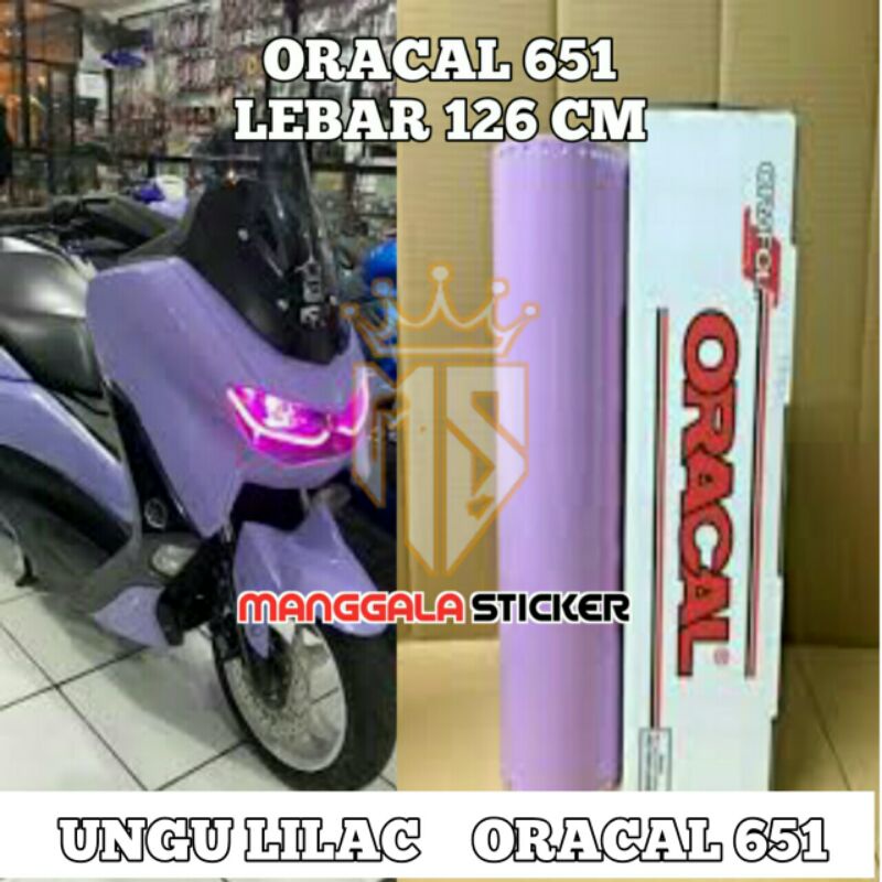 Stiker skotlet oracal 651 stiker ungu tato skotlet ungu lilac untuk body motor dan mobil stiker skot