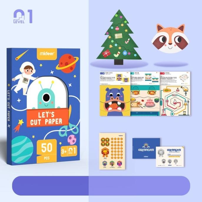 

Mideer lets cut paper belajar menggunting beginner level