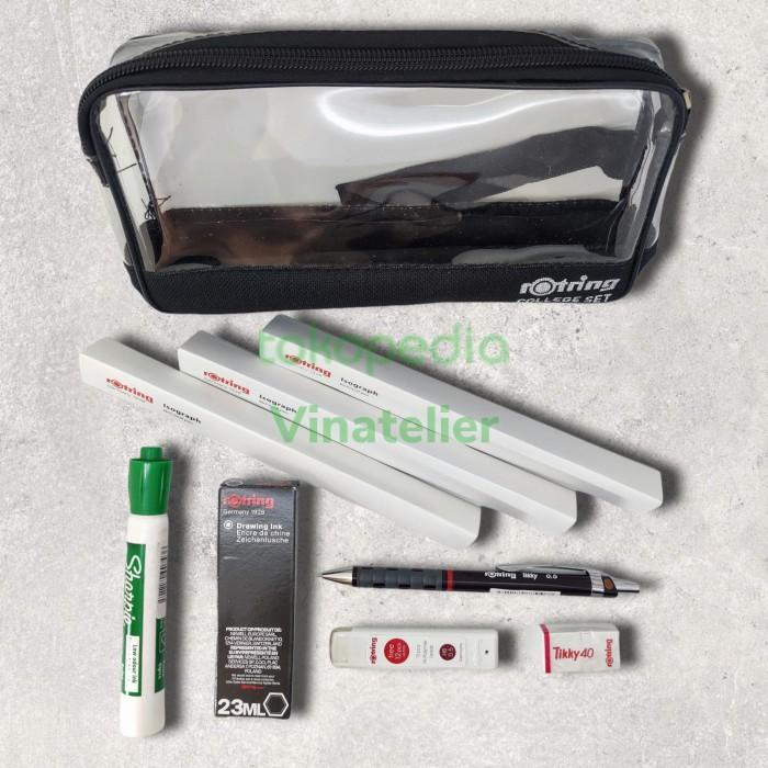 

Rotring Rapido Isograph College Set [ 0.2 / 0.3 / 0.5 ] Eco Pack