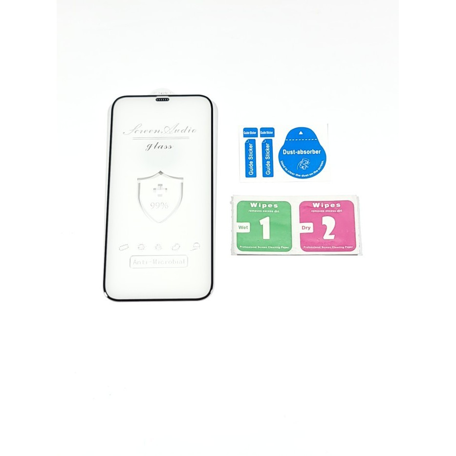Iphone 12 / 12 MINI / 12 PRO /  12 PRO MAX  5D Anti Bacterial Full Cover Premium Tempered Glass