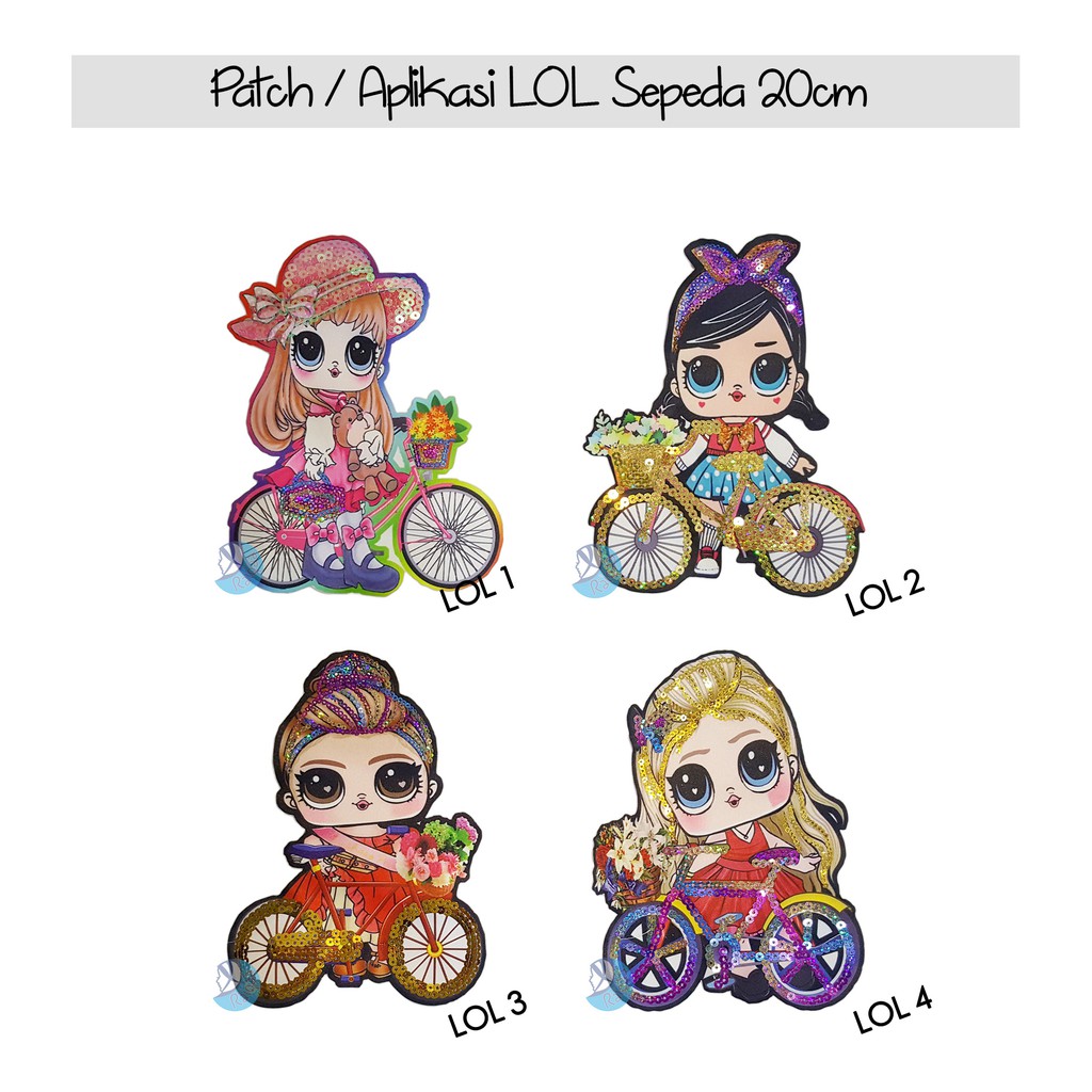 Aplikasi / Patch LOL Sepeda 20cm No LED / 1 LED Murah