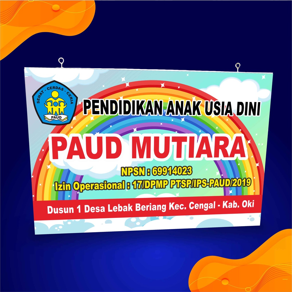 Papan Nama Sekolah Tk Mutiara Bunda 9664