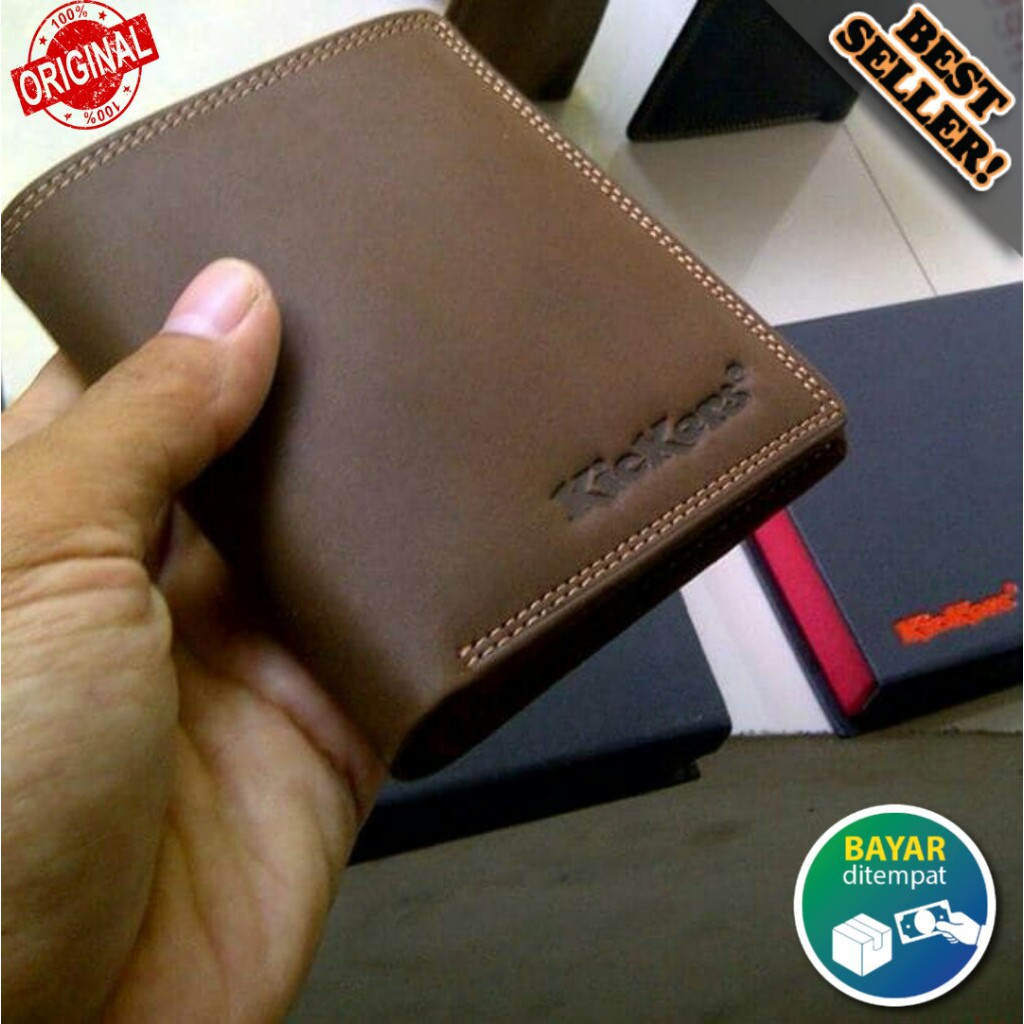 Dompet Kulit Pria Original Kickers KC21 100% Kulit Sapi Asli