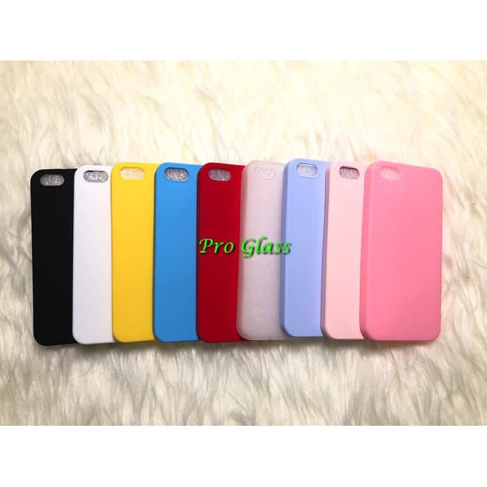 C107 Iphone 5 5S SE / 6 6S / 6+ / 7 / 8 / 7+ 8+ Colourful Ultrathin Silicone Case / Matte Case