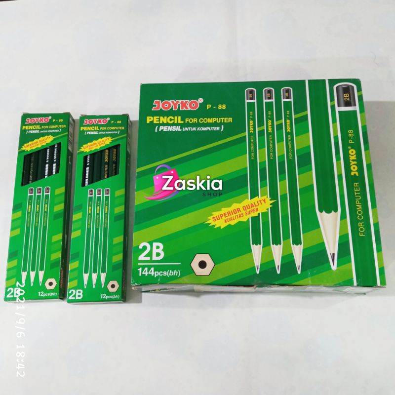 

Pensil 2B Joyko P-88 [1PAK] Isi 12 pcs