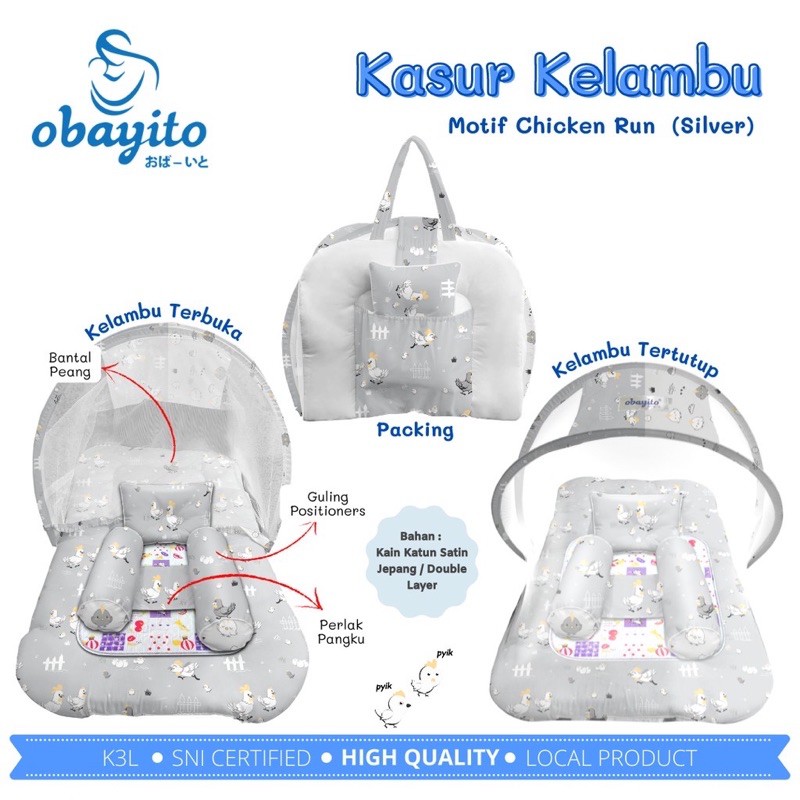Obayito Kasur Kelambu Baby Set - Kasur bayi