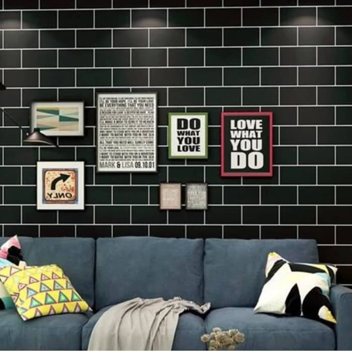 Wallpaper Dinding Kamar Tidur  / Wallpaper dinding / Bata Hitam