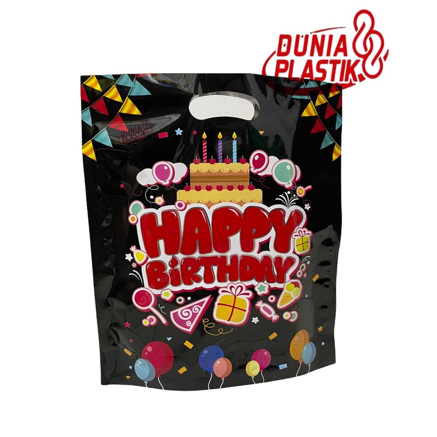 isi10pc KANTONG HBD 22x27cm tas plastik mengkilap souvenir goodie bag bungkus kado ultah ulang tahun happybirthday-4