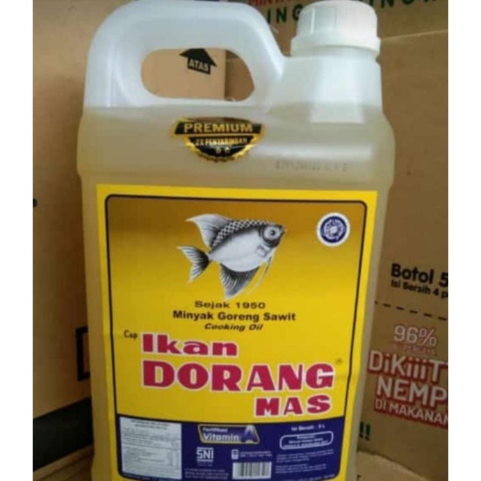 

minyak goreng ikan dorang 5L