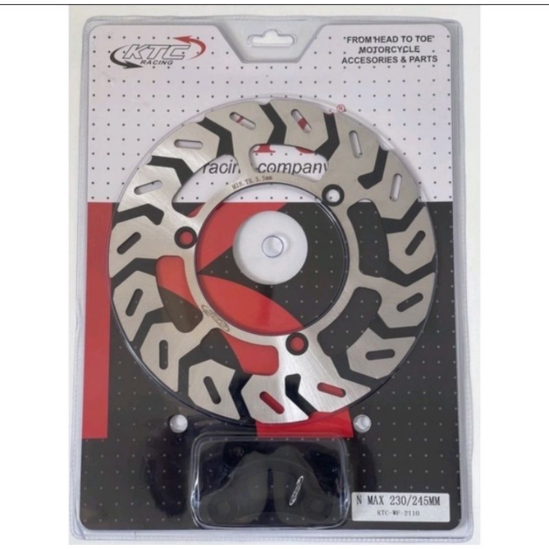 DISC BRAKE / PIRINGAN CAKRAM YAMAHA NMAX KTC RACING DEPAN BELAKANG SET PLUS BREKET