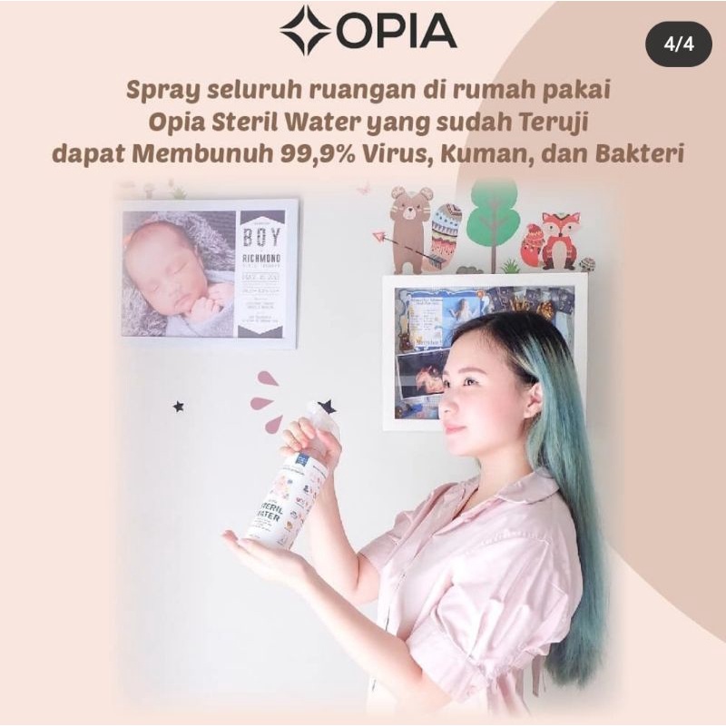 Opia Steril Water dan Sanitizer 100ml 475ml, Steril Water Opia