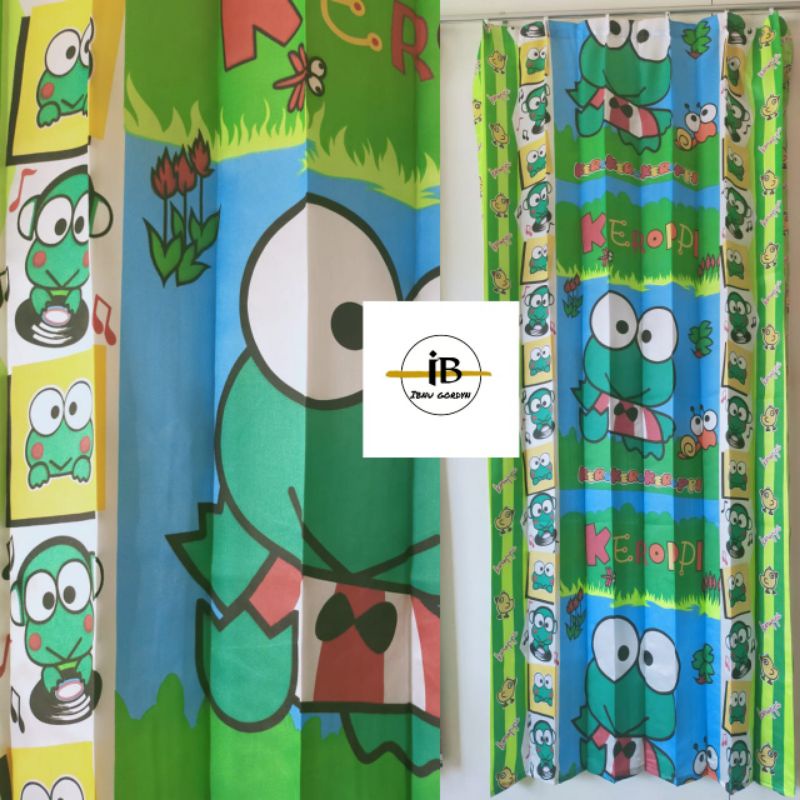 Gorden karakter keroppi /gordeng pintu / gordeng jendela