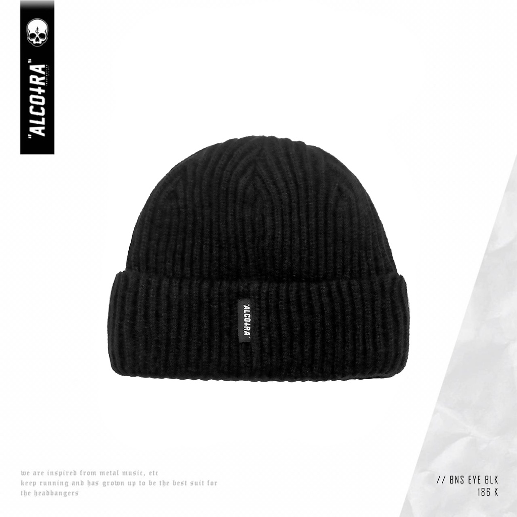 BEANIE EYE BLK // BEANIE BORDIR EYE BLACK