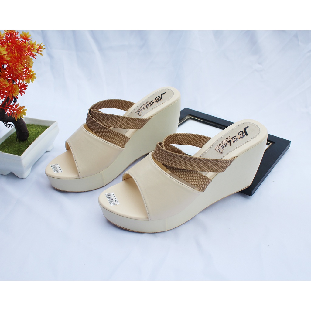 Sandal Wedges Wanita Terbaru 2023 Kokop Sandal Weges Wanita Original Sandal Wanita Wedges Kekinian