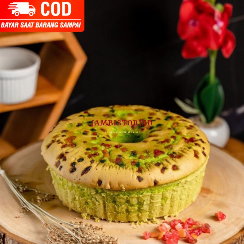 

(JAMBISTOREID) JAMBI LANGSUNG KIRIM Kue Bolu Pandan Chiffon Sponge Cake 20x20cm Fresh From The Oven Bakery Jambi