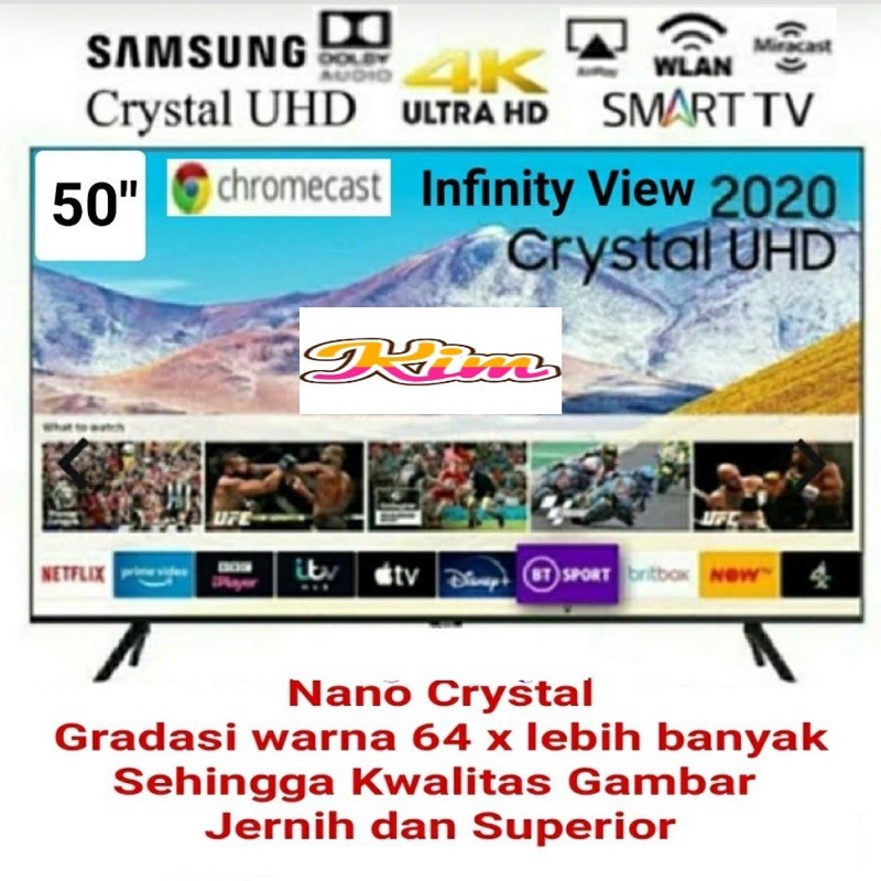 SAMSUNG LED TV 50INCH 50TU6900 SMART TV Crystal UHD 4K NEW 2020