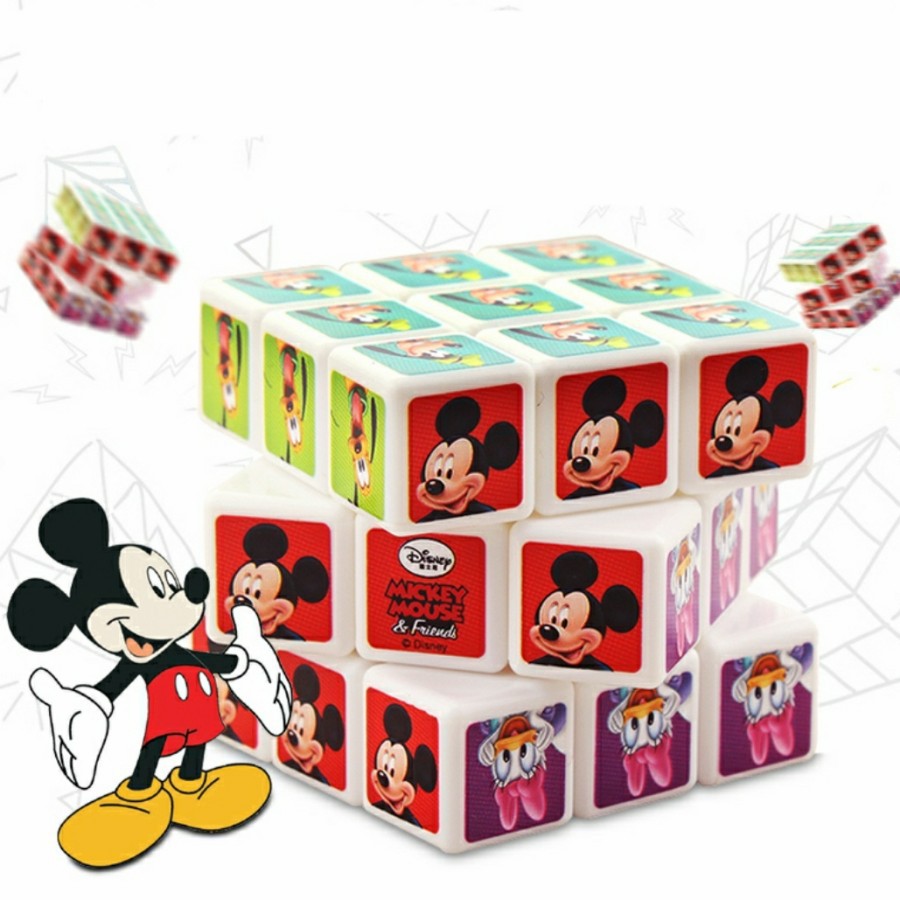 Mainan anak pengasah otak Disney rubik mickey mouse rubik frozen