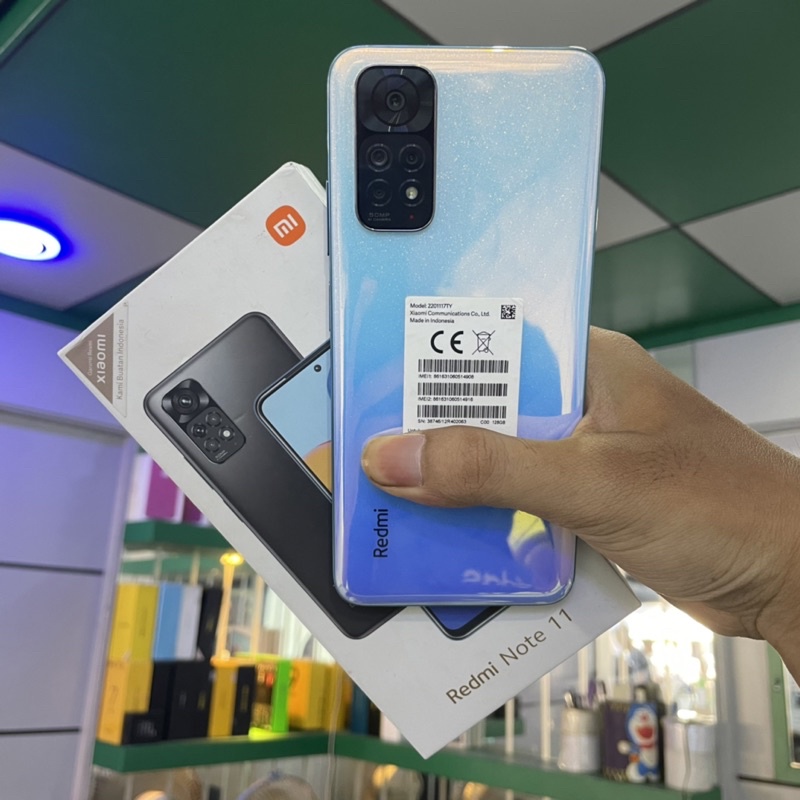 xiaomi redmi note 11 6/128gb second bekas pakai mulus fullset original